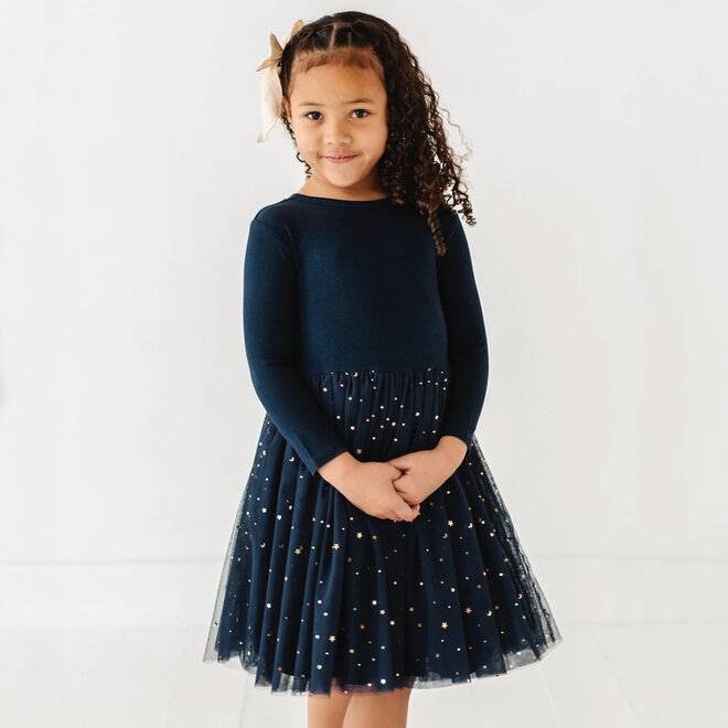 Party Dress Tulle Holiday Navy