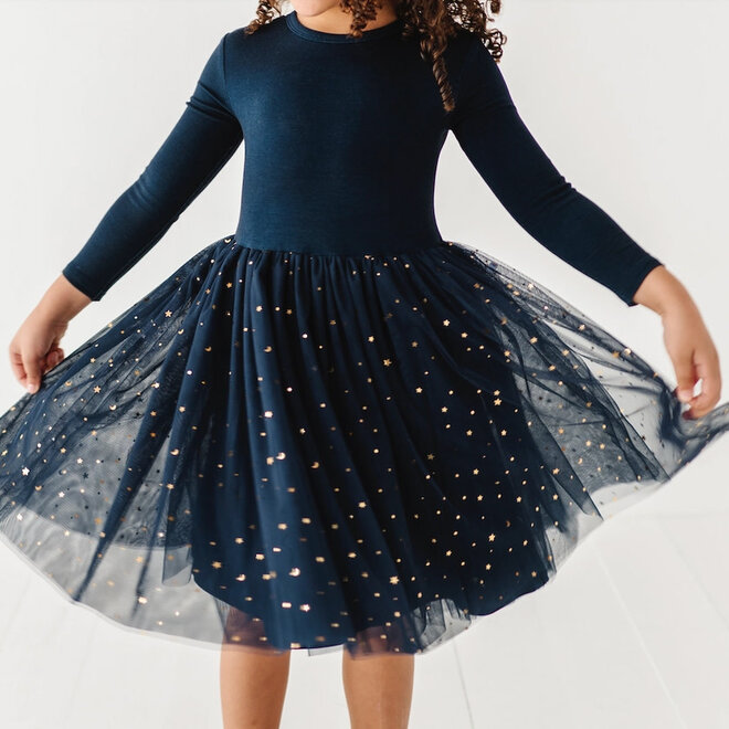 Party Dress Tulle Holiday Navy