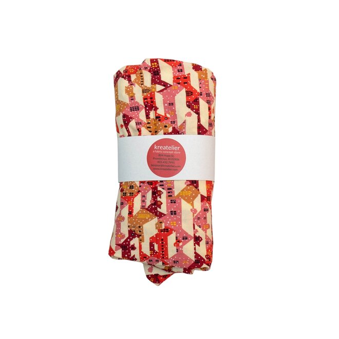 Cover Dish and Bowl Holiday Red Set 3 M, L & XL