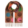 Scarf Large Dots Camel Clay