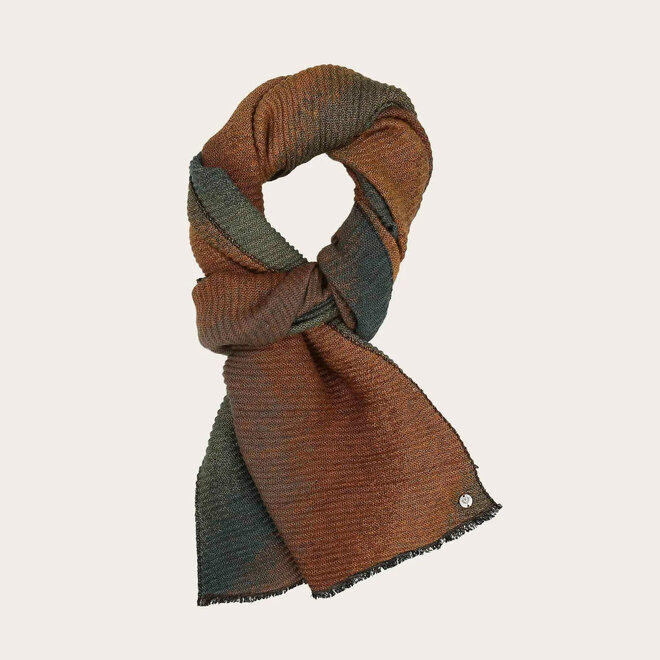 Glittering Scarf Pleated Moonlight Ocean