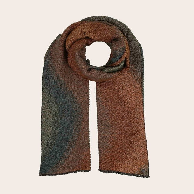 Glittering Scarf Pleated Moonlight Ocean