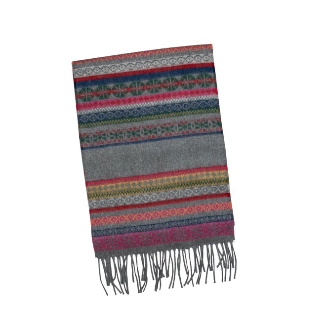 Scarf Fairisle Grey