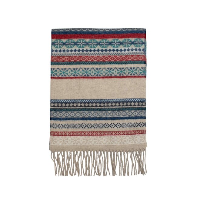 Scarf Fairisle Taupe