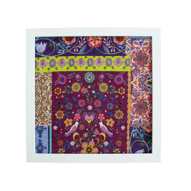 Framed Fabric Folklore Multi