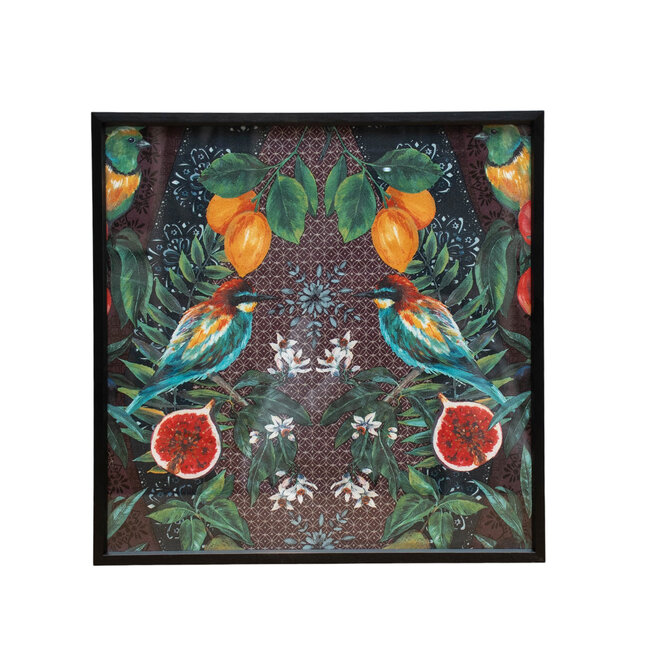 Framed Fabric Talavera Plum