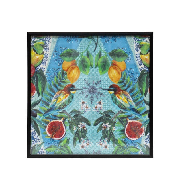 Framed Fabric Talavera Turquoise