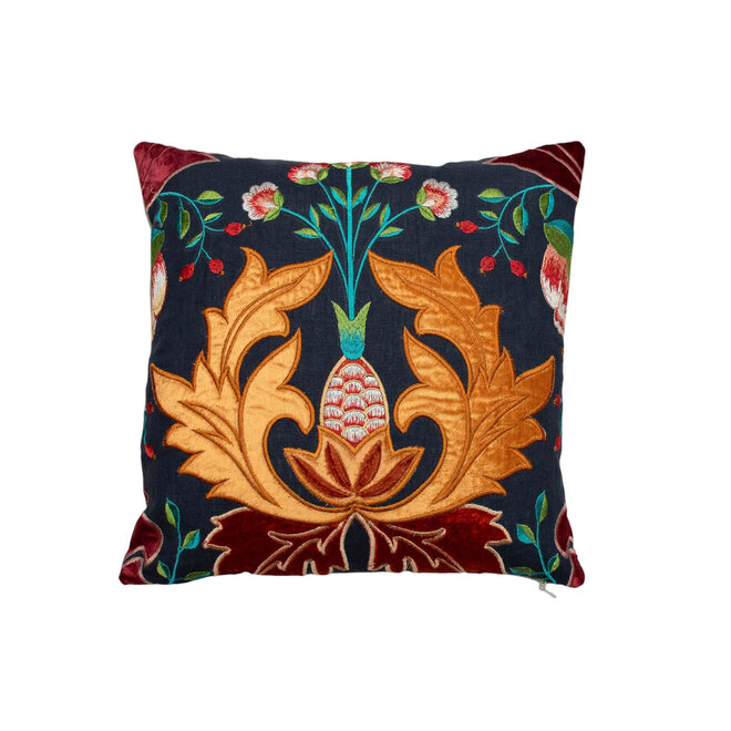 Pillow Viceroy Orange/Navy 14 x 14in