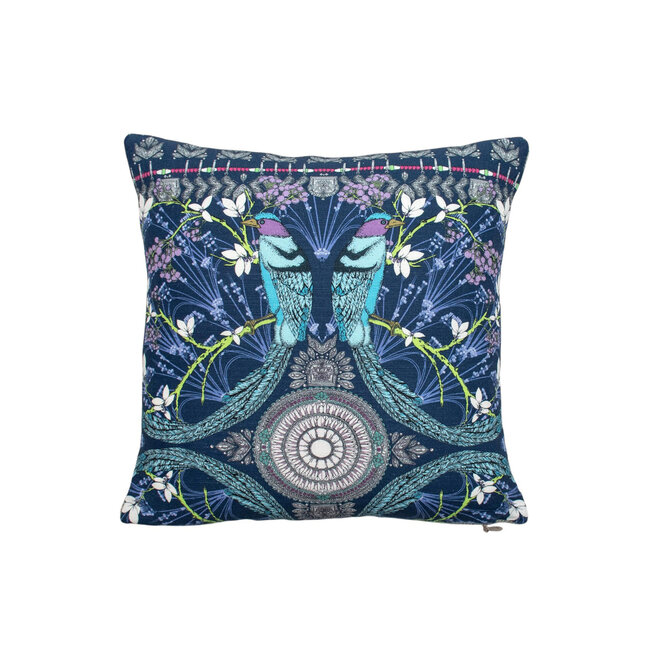 Pillow Lyrebird Ink 12 x 12in