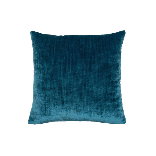Pillow La Fuente Smoke, Persian Blue & Ginger 14 x 14in