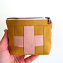 Compact First Aid Pouch Leather/Rose