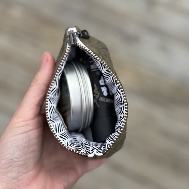 Compact First Aid Pouch Leather/Rose