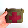 Compact First Aid Pouch Green/Red