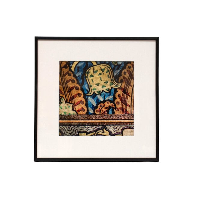 Framed Fabric Vervain Ornamental 7