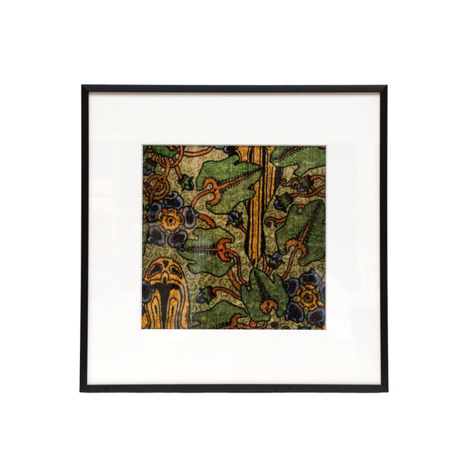 Framed Fabric Vervain Ornamental 6