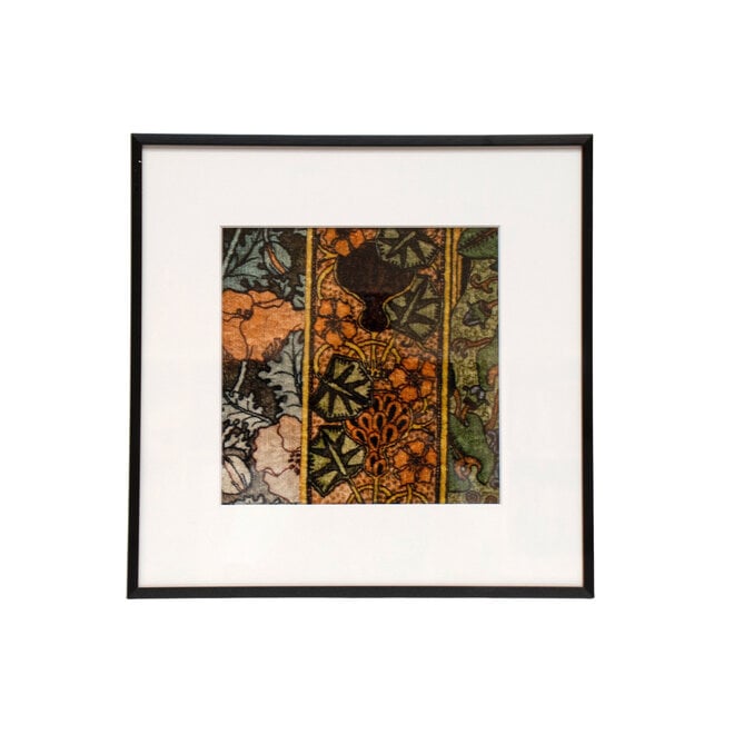 Framed Fabric Vervain Ornamental 5
