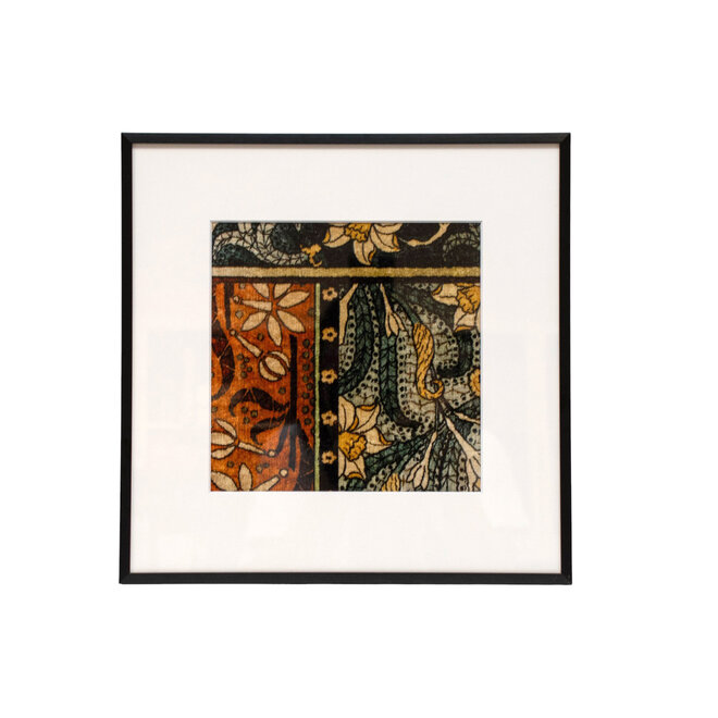 Framed Fabric Vervain Ornamental 4