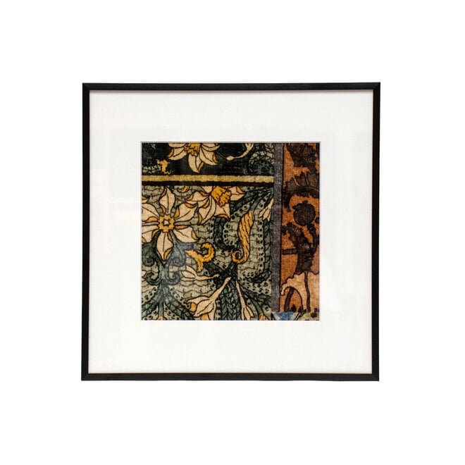 Framed Fabric Vervain Ornamental 3