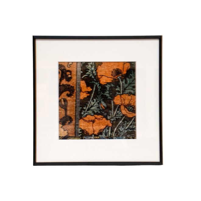 Framed Fabric Vervain Ornamental 2