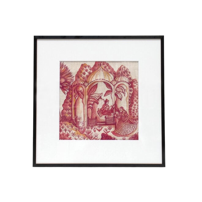 Framed Fabric Zanskar Red