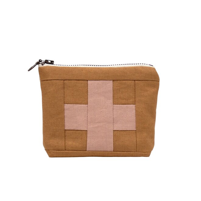 Compact First Aid Pouch Leather/Rose