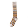 Vintage Long Knee High Socks Rufia Beige