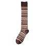 Vintage Long Knee High Socks Rufia Brown