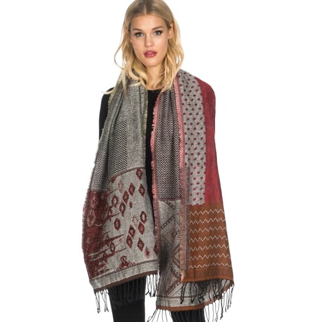 Scarf Patchwork Olive