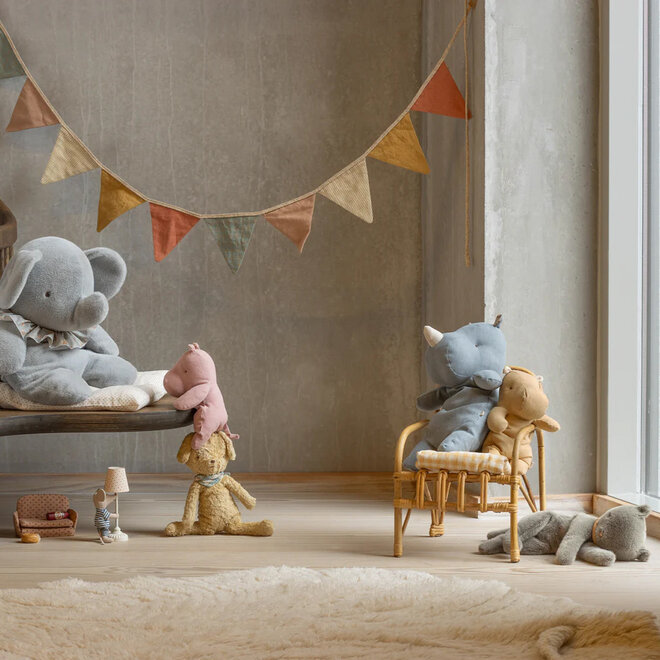 Safari Friends Small Hippo Cream Yellow