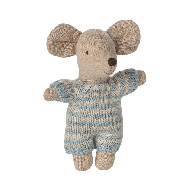 Baby Mouse in Carry cot Blue