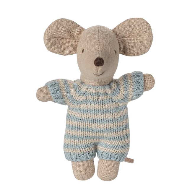 Baby Mouse in Carry cot Blue