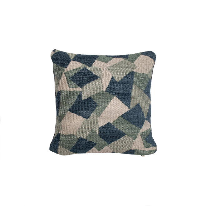 Mini Pillow Terrazzo Weave Blue 11 x 11in