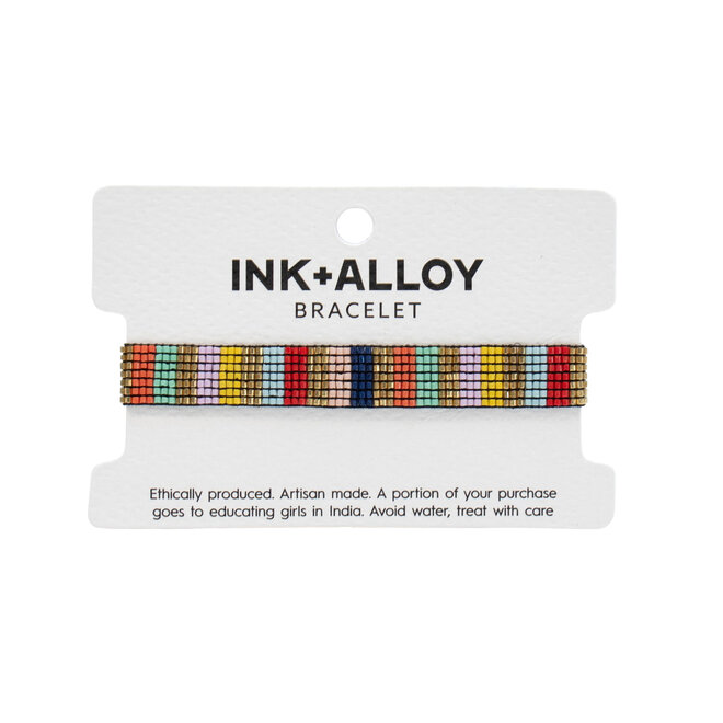 Bracelet Alex Beaded Vertical Stripes Multi