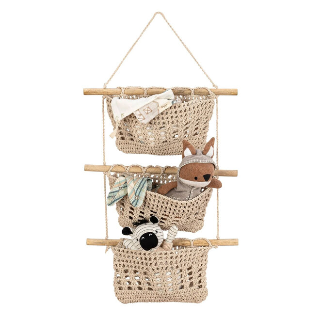 Hanging Wall Storage Organizer Farmhouse 3-Tier