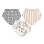 Muslin Bib Ezra Woodland Set of 3