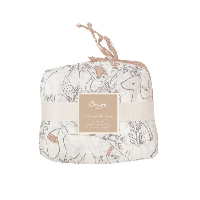 Swaddle Blanket Ezra Woodland Set of 2