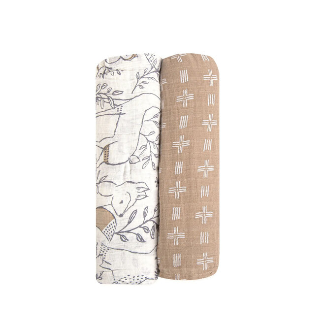 Swaddle Blanket Ezra Woodland Set of 2