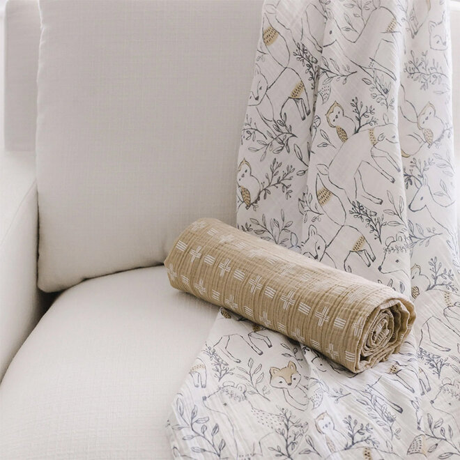 Swaddle Blanket Ezra Woodland Set of 2