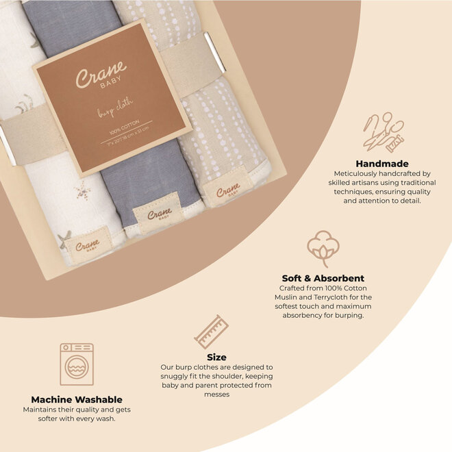 Burp Cloth Cove Sea Life Set of 3