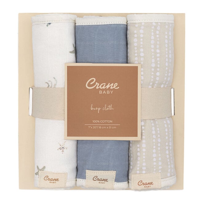 Burp Cloth Cove Ocean Set of 3