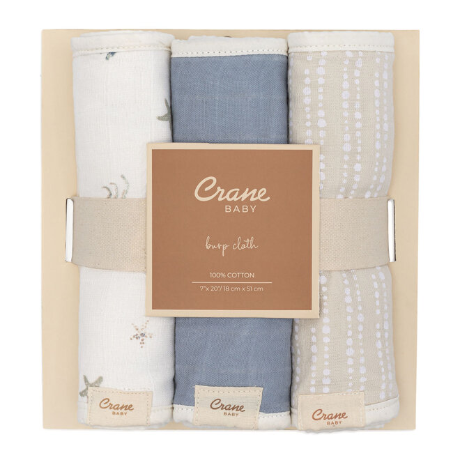 Burp Cloth Cove Ocean Set of 3