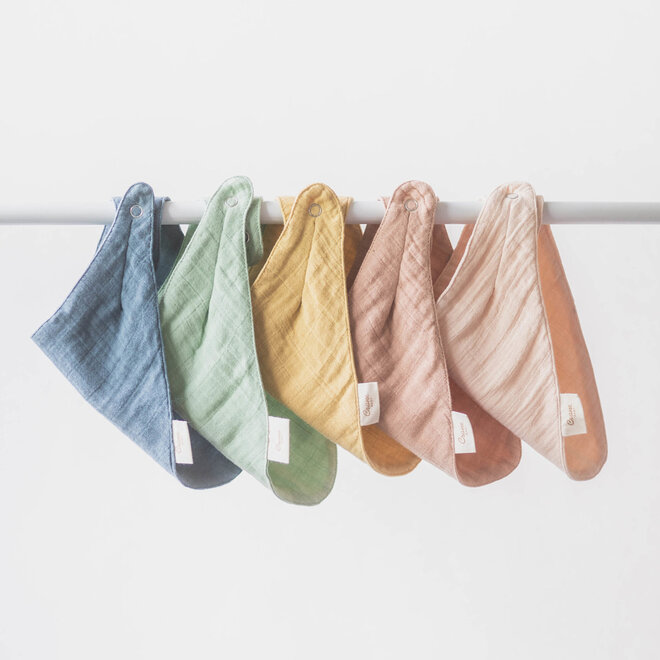 Muslin Bib Rose Set of 3