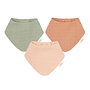 Muslin Bib Rose Set of 3