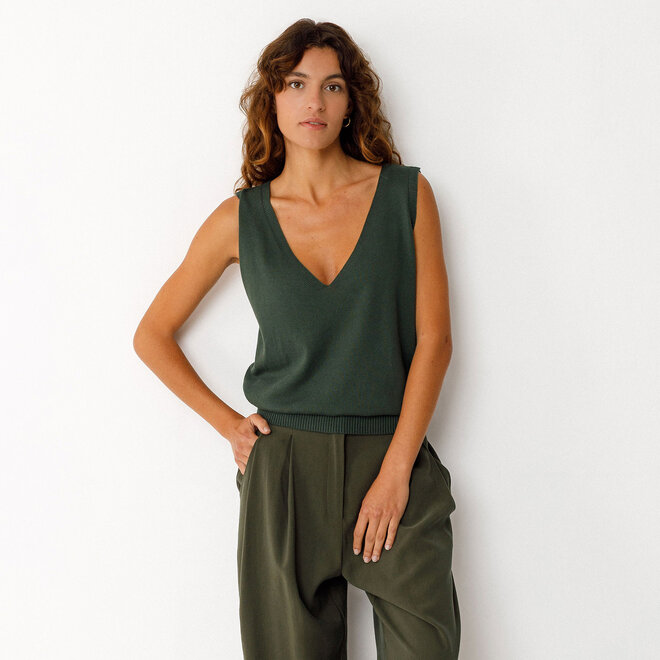 Top Maindi Gots Bottle Green