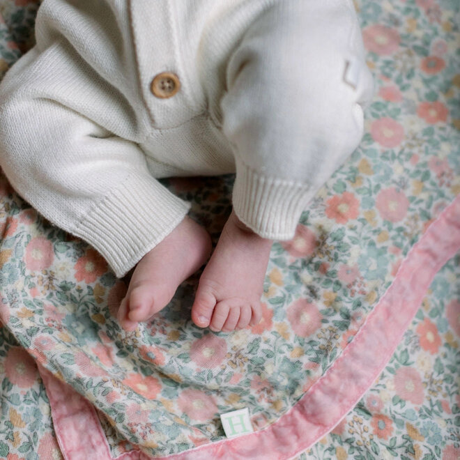 Blanket Cotton Muslin Lucie Floral