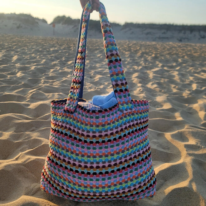 Tote Beach Bag Pom Pom