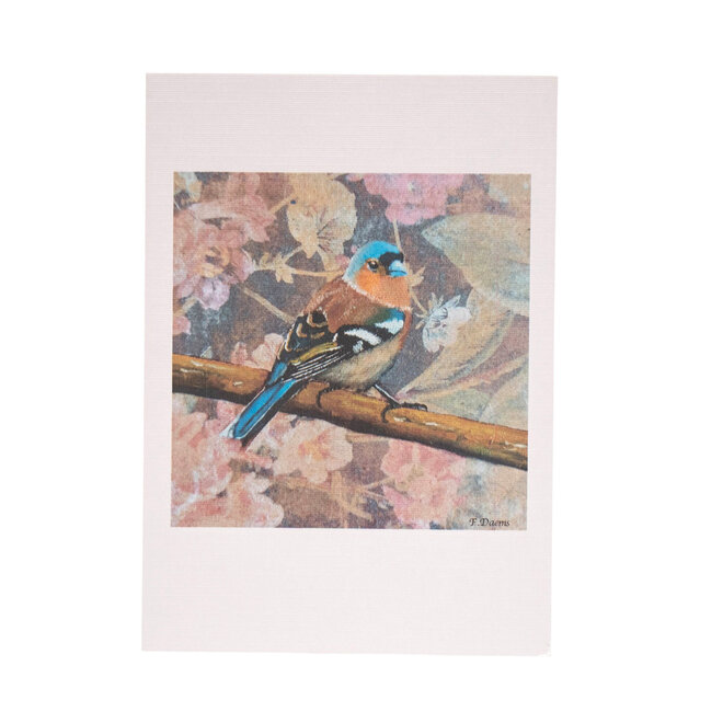 Card Floral Blue Bird