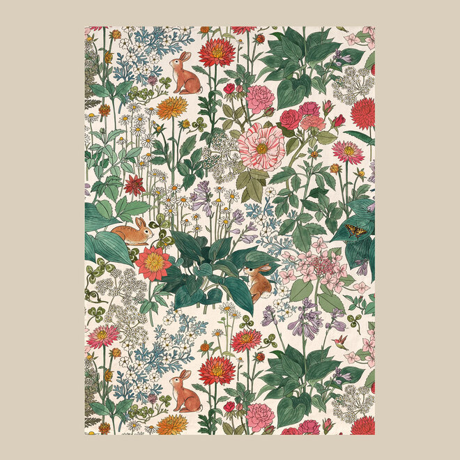Linen Tea Towel Clover