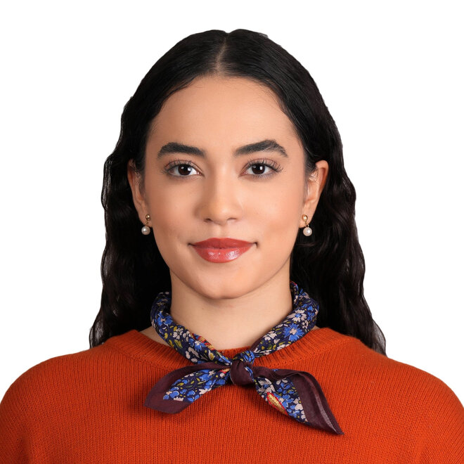 Bandana Embroidered Anne Dragonfly Blue