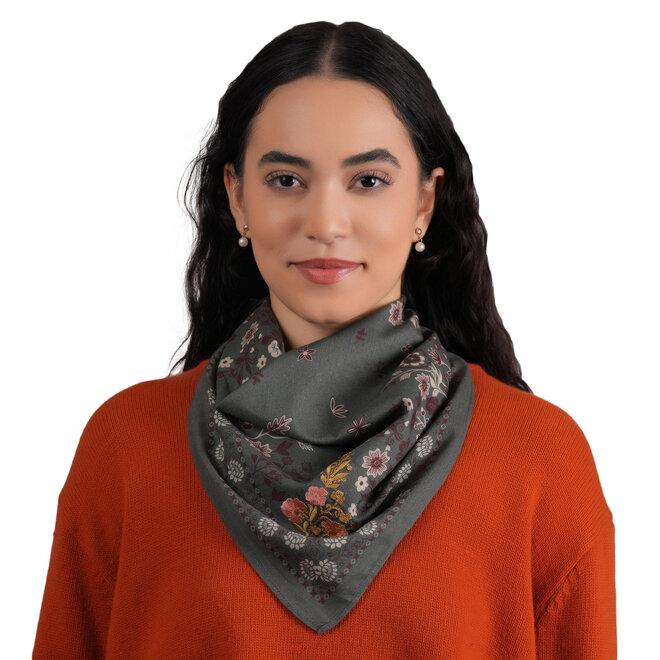 Bandana Embroidered Rodeo Lassie Dusty Olive